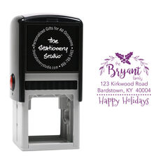 Holly Swag Self-Inking Stamp