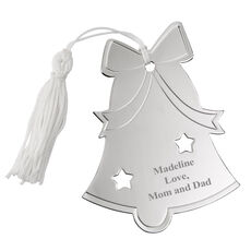 Personalized Christmas Bell Metal Ornament