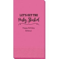 Let's Get the Party Started Guest Towels