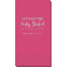 Let's Get the Party Started Guest Towels