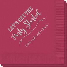 Let's Get the Party Started Napkins