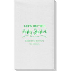 Let's Get the Party Started Linen Like Guest Towels