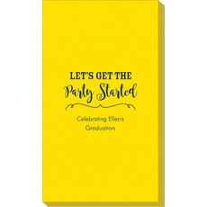 Let's Get the Party Started Linen Like Guest Towels