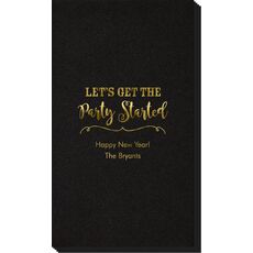 Let's Get the Party Started Linen Like Guest Towels