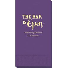 The Bar Is Open Guest Towels