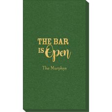 The Bar Is Open Linen Like Guest Towels