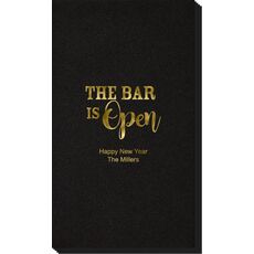 The Bar Is Open Linen Like Guest Towels