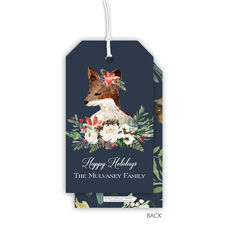 Christmas Fox Hanging Gift Tags
