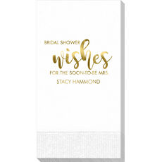 Bridal Shower Wishes Guest Towels