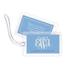 monogrammed luggage tags