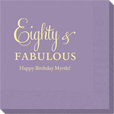 Eighty & Fabulous Napkins