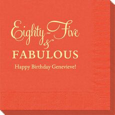 Eighty-Five & Fabulous Napkins