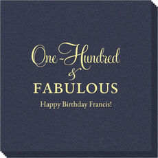 One Hundred & Fabulous Linen Like Napkins