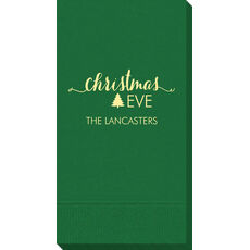 Elegant Christmas Eve Guest Towels
