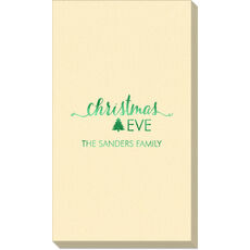 Elegant Christmas Eve Linen Like Guest Towels