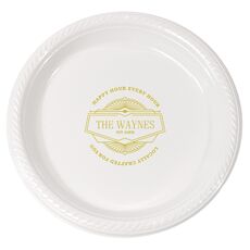 Personalized Happy Hour Every Hour Plastic Plates