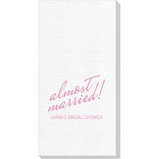 Expressive Script Almost Married Luxury Deville Guest Towels