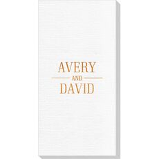 Modern Couple Detail Luxury Deville Guest Towels