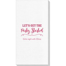 Let's Get the Party Started Luxury Deville Guest Towels