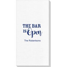 The Bar is Open Luxury Deville Guest Towels