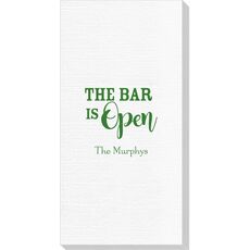 The Bar is Open Luxury Deville Guest Towels