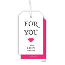 For You Heart Hanging Gift Tags