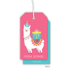 Birthday Llama Hanging Gift Tags