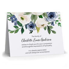 custom funeral thank you cards