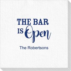 The Bar is Open Luxury Deville Napkins