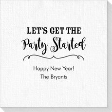 Let's Get the Party Started Luxury Deville Napkins