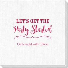 Let's Get the Party Started Luxury Deville Napkins