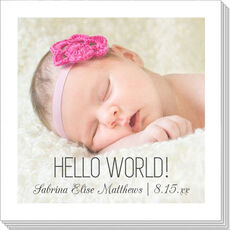 Your Photo and Text Napkins