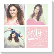 Party All Night Photo Napkins