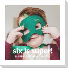 Your Bold Text Photo Napkins