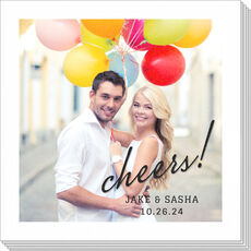 Cheers Script Photo Napkins