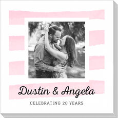 Pick Your Watercolor Stripes Photo Napkins