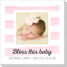 Pick Your Watercolor Stripes Photo Napkins