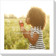 Your Message Centered Photo Napkins