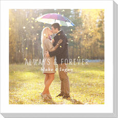 Your Message Centered Photo Napkins