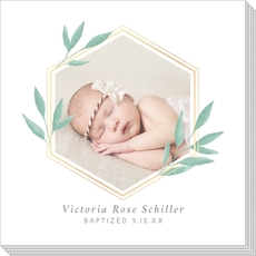 Frame of Leaves Photo Napkins