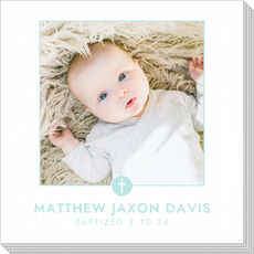 Tiny Cross with Frame Photo Napkins