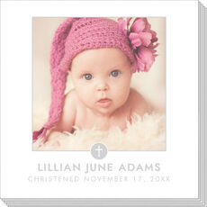 Tiny Cross with Frame Photo Napkins