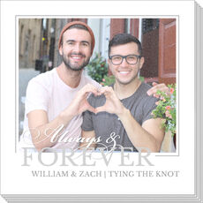 Always & Forever Frame Photo Napkins