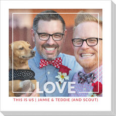 Love Overlay Photo Napkins