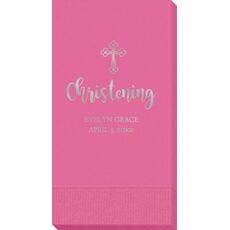 Ornate Celtic Cross Guest Towels