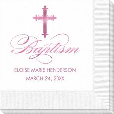 Fleur De Lis Cross Napkins