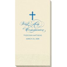 Fleur De Lis Cross Guest Towels