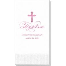 Fleur De Lis Cross Guest Towels