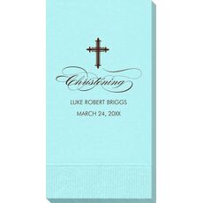 Fleur De Lis Cross Guest Towels