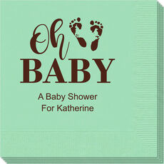 Oh Baby Napkins with Baby Feet